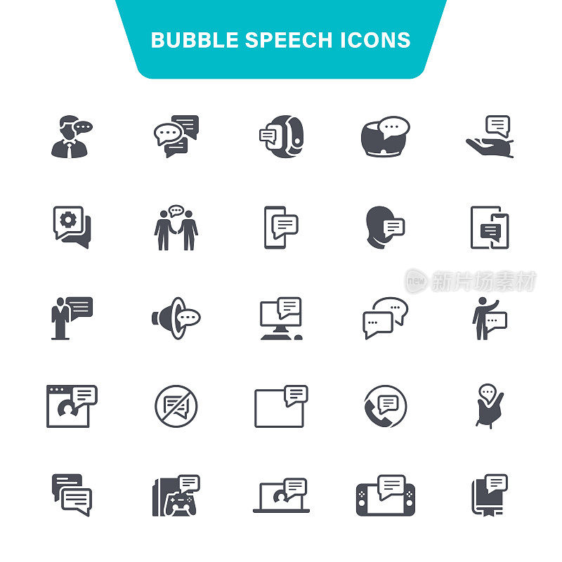 Speech Bubble Icons